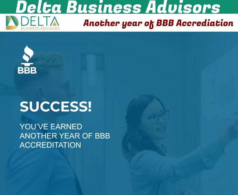 Another year of BBB Accrediation BBB